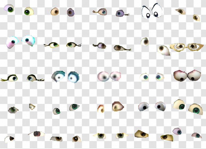 Line Point Body Jewellery Font - Eyes Transparent PNG