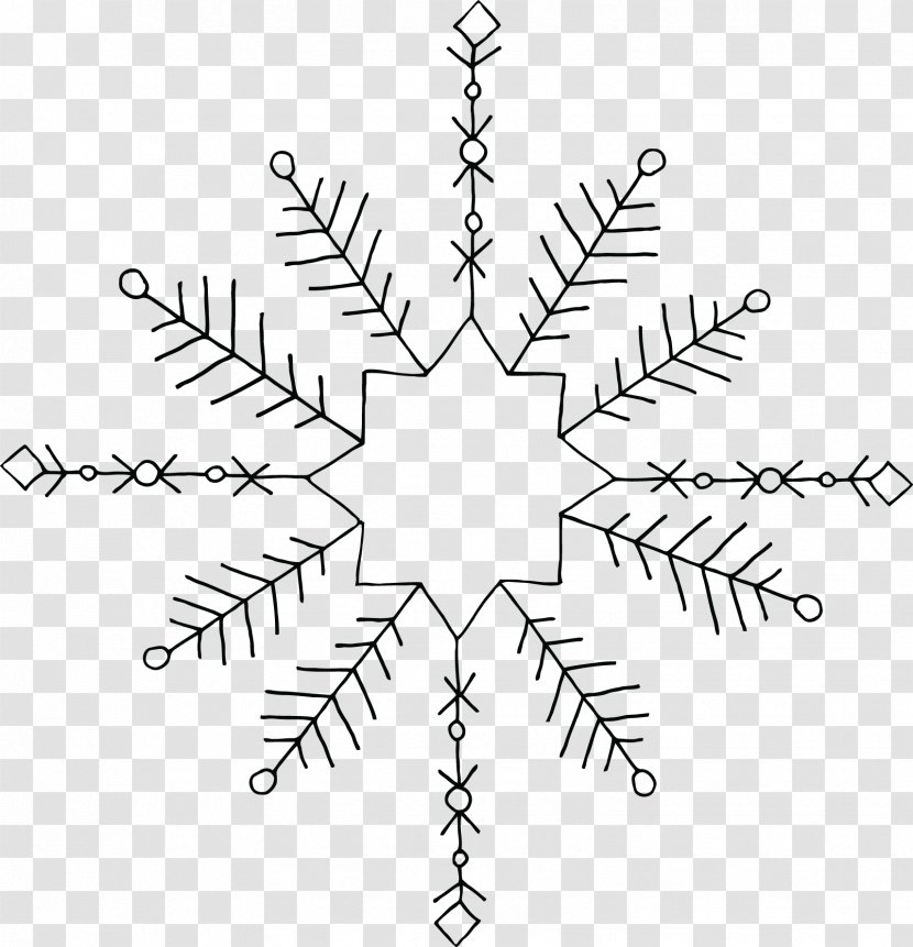 Coloring Book Symbol Tattoo - Royaltyfree - Snowflake Elements Transparent PNG