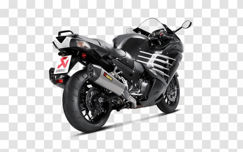 Exhaust System Kawasaki Ninja ZX-14 Car Motorcycle Akrapovič - Motor Vehicle Transparent PNG