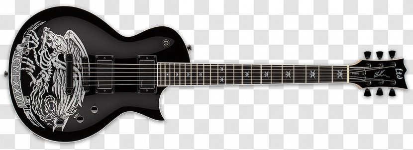 ESP Guitars Electric Guitar Bass LTD EC-1000 - Watercolor Transparent PNG