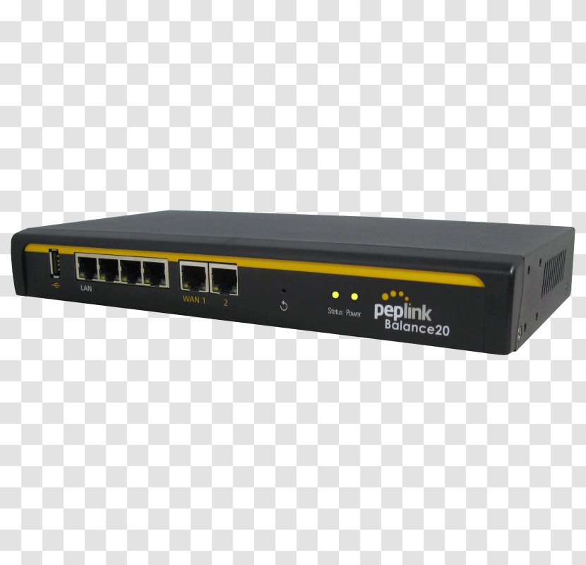 Router Wide Area Network Load Balancing Wireless WAN Peplink - Port Transparent PNG