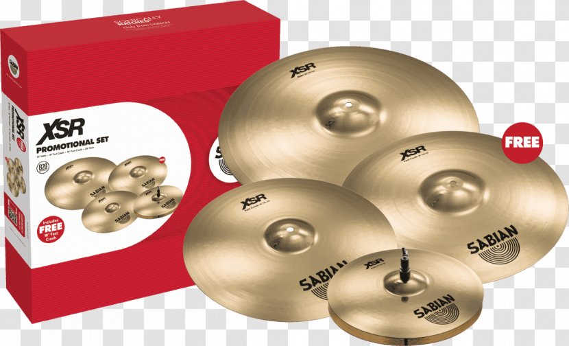 Sabian Cymbal Pack Crash Drums - Silhouette Transparent PNG