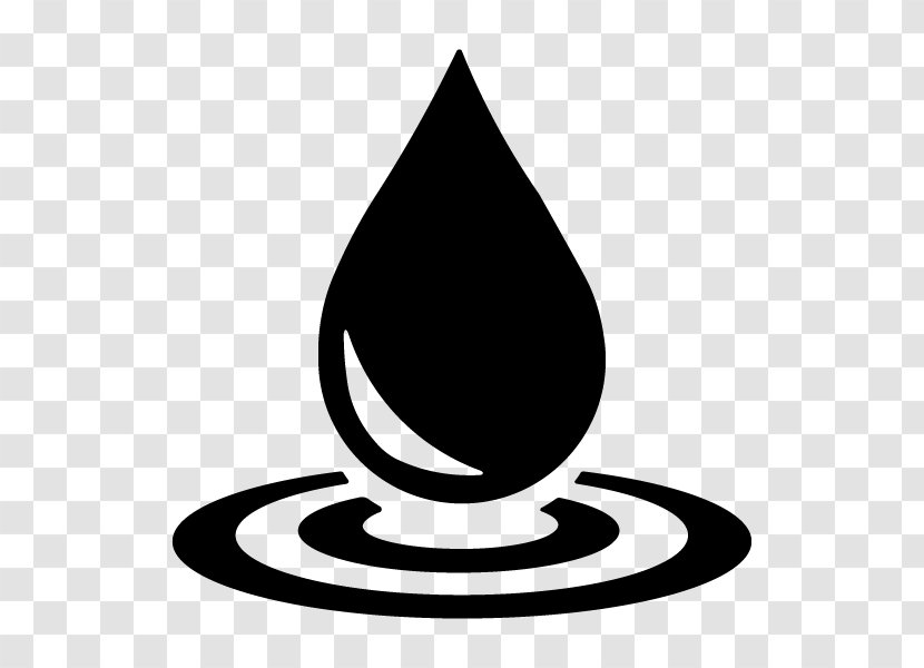 Water Drops - Blue - Logo Blackandwhite Transparent PNG