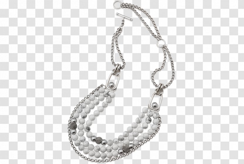 Necklace Jewellery Pearl Silver Chain Transparent PNG
