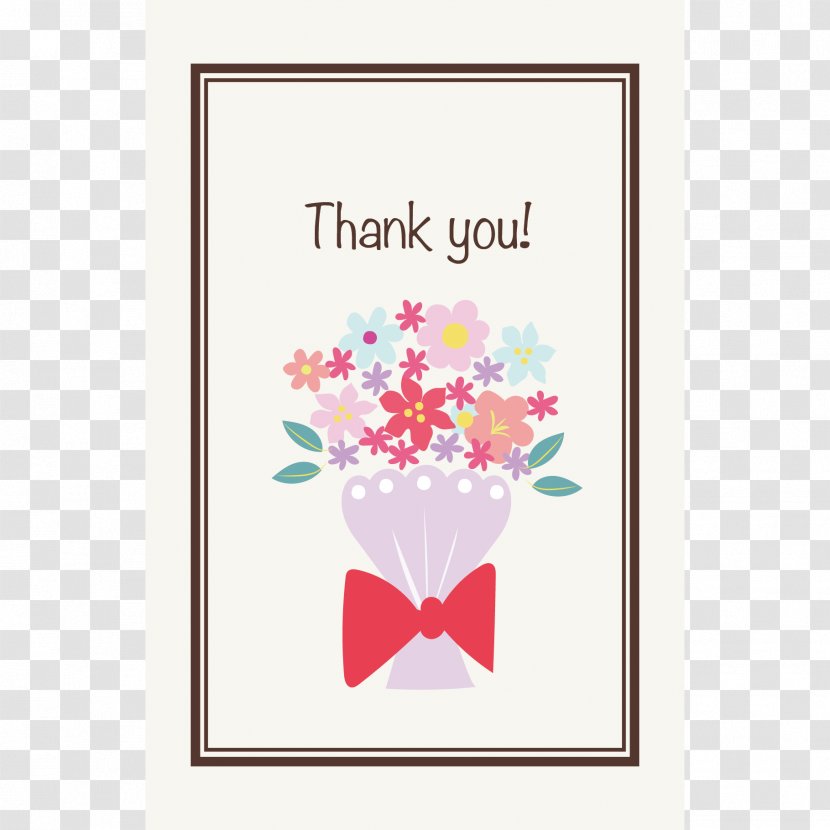Floral Design Greeting & Note Cards Birthday Post - Heart - Thank You Card Transparent PNG