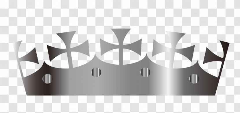 Silver Drawing Cartoon - Brand - Vector Crown Transparent PNG
