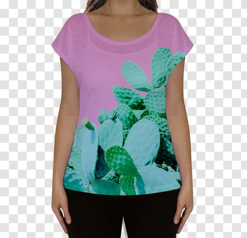 T-shirt Boo Sleeve Blouse - Cactus Transparent PNG
