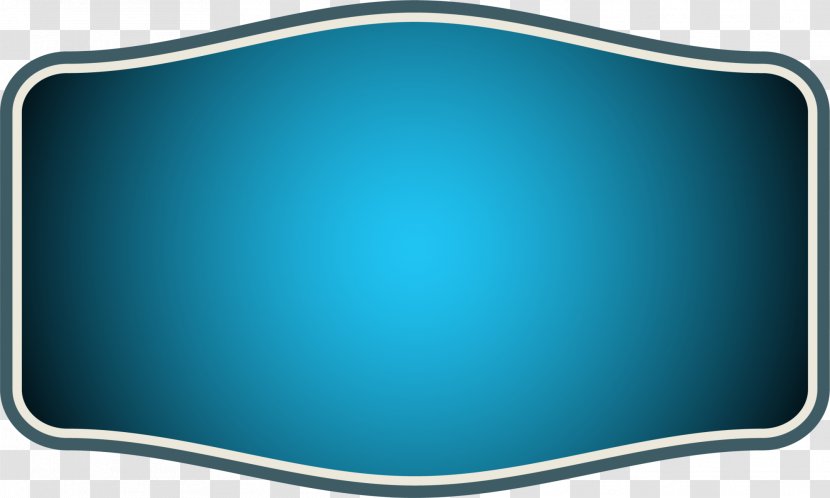 Rectangle Wallpaper - Blue Sparkle Badge Transparent PNG