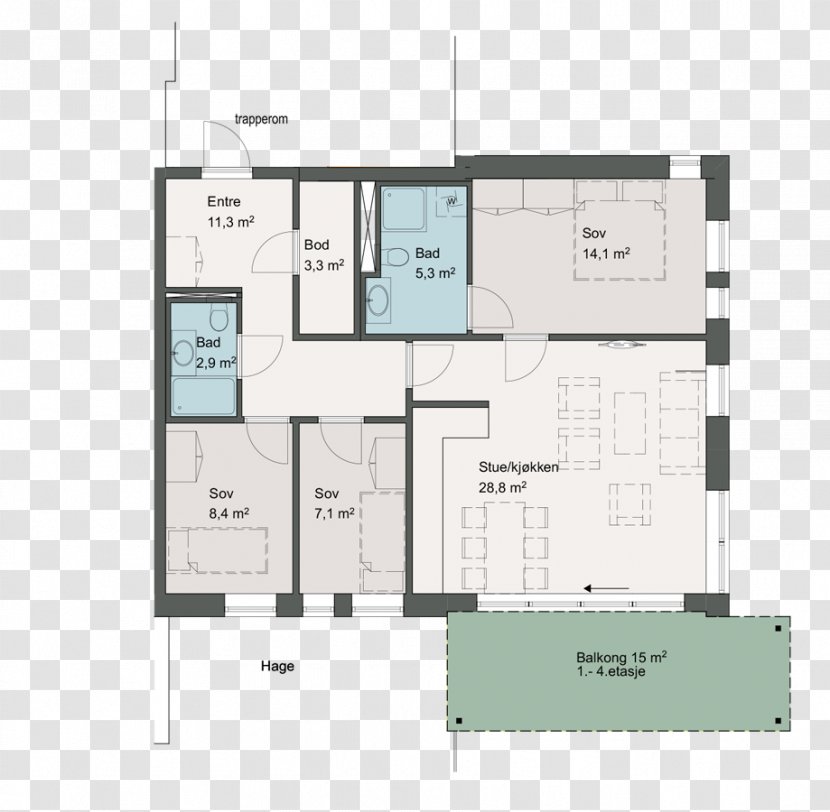 Floor Plan House Angle - Elevation Transparent PNG