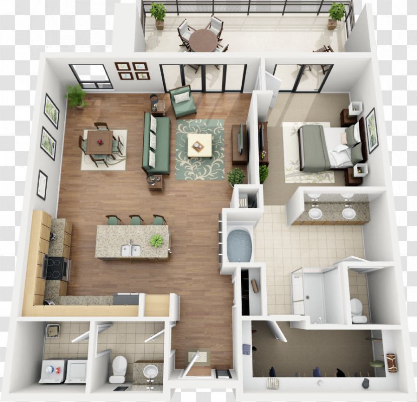 Apartment Renting House Thornton Condominium - Loft Floor Plans 3d Transparent PNG