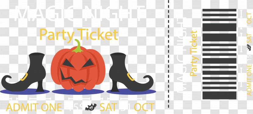 Pumpkin Halloween Jack-o'-lantern - Head High Heel Shoes Ticket Transparent PNG