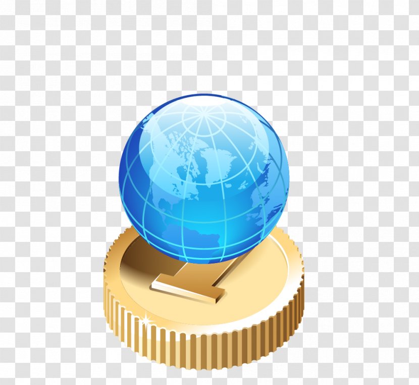 Computer Network Download Icon - Globe - Blue Earth Science And Technology Transparent PNG