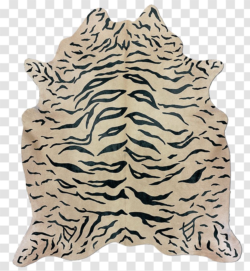 Tiger Cattle Carpet Cowhide - Zebrafell - Map Transparent PNG