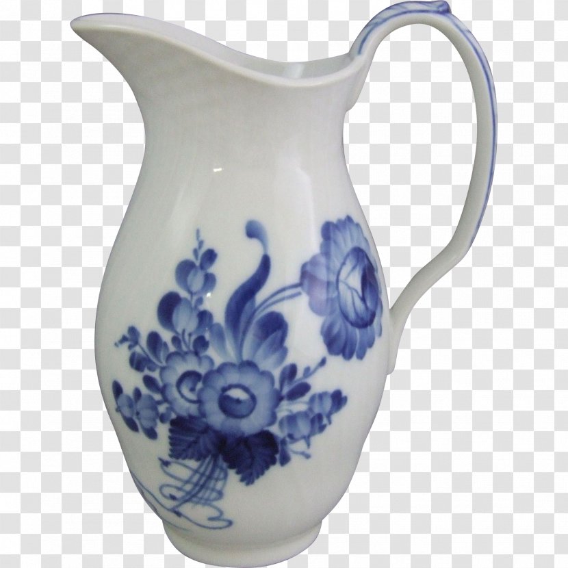 Flora Danica Jug Pitcher Porcelain Pottery - Royal Copenhagen - Handmade Transparent PNG