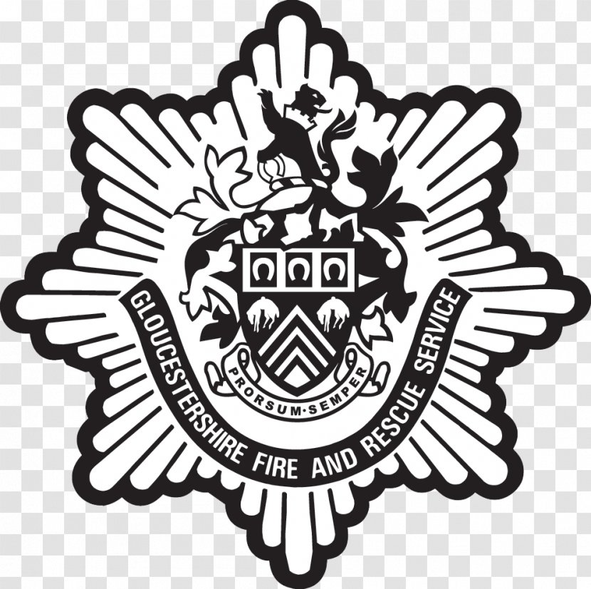Gloucestershire Fire And Rescue Service Department Firefighter County Council Logo Transparent PNG