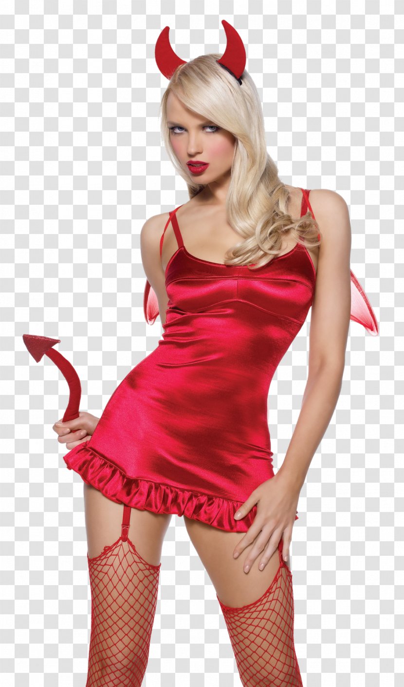 Devil Halloween Costume Clothing Accessories - Watercolor Transparent PNG