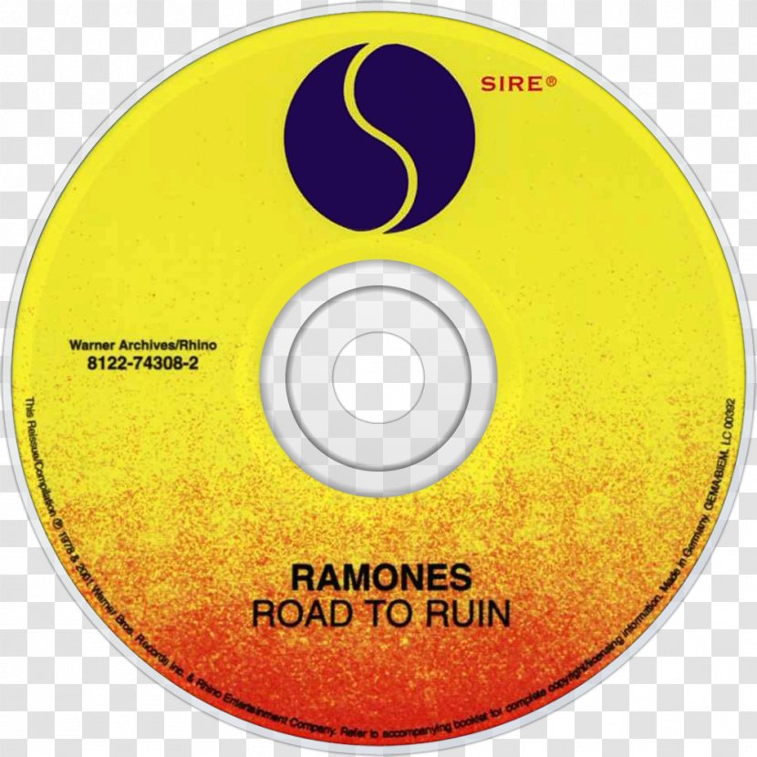 Compact Disc Ramones Leave Home All The Stuff (And More) Volume One Road To Ruin - Heart Transparent PNG