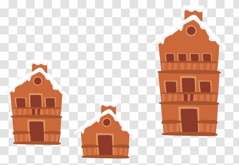 Snow Winter Cottage - Vector House Roof Transparent PNG