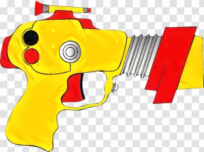 Gun Cartoon - Trigger Yellow Transparent PNG