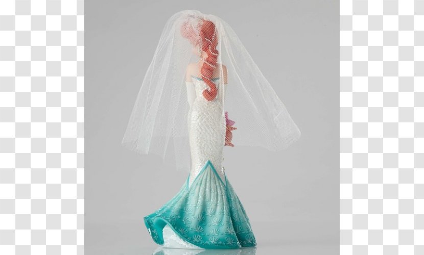 Ariel Belle Wedding Dress Disney Princess Figurine - Bridal Clothing - ARIEL BABY Transparent PNG