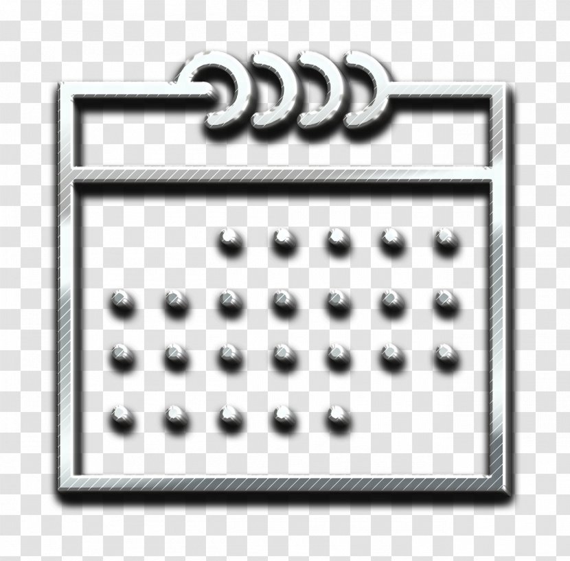 Calendar Icon - Office Equipment - Rectangle Transparent PNG