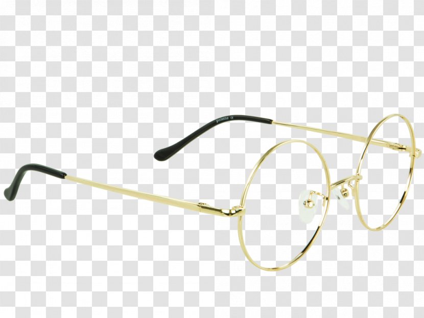 Sunglasses Gold Goggles Metal - Nose Transparent PNG