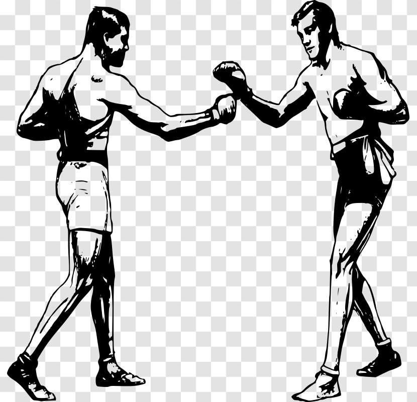 Boxing Combat Drawing Clip Art - Silhouette - Boxer Transparent PNG