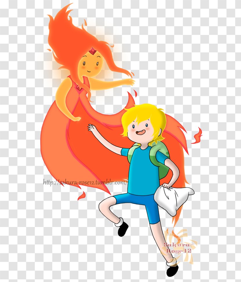 Finn The Human Flame Princess Jake Dog Image Love - Tree Transparent PNG