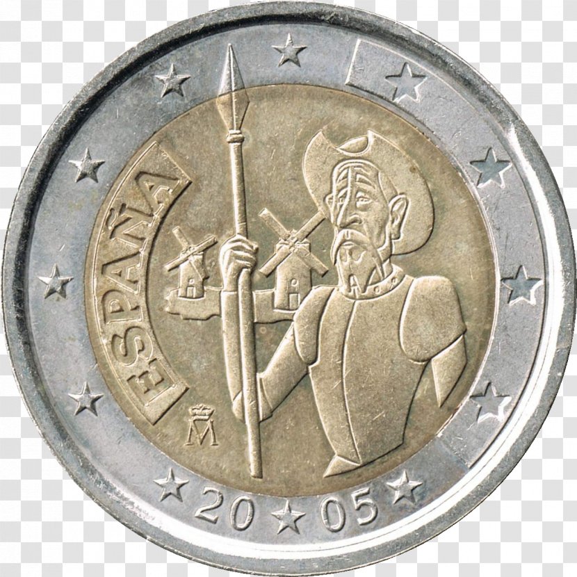 2 Euro Coin Coins Commemorative Transparent PNG