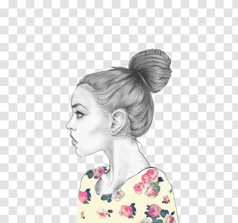 Drawing Pencil Painting Sketch - Flower - Fashion Color Painted Woman Transparent PNG