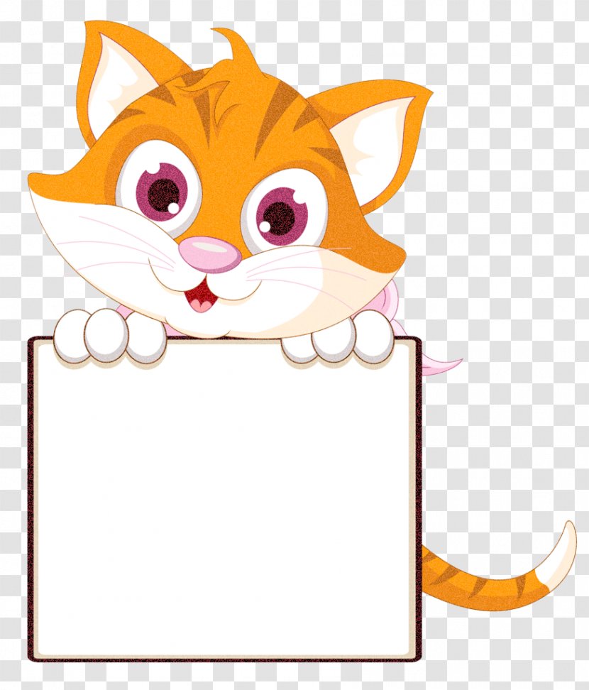 Kitten Cartoon - Humour - Tail Transparent PNG