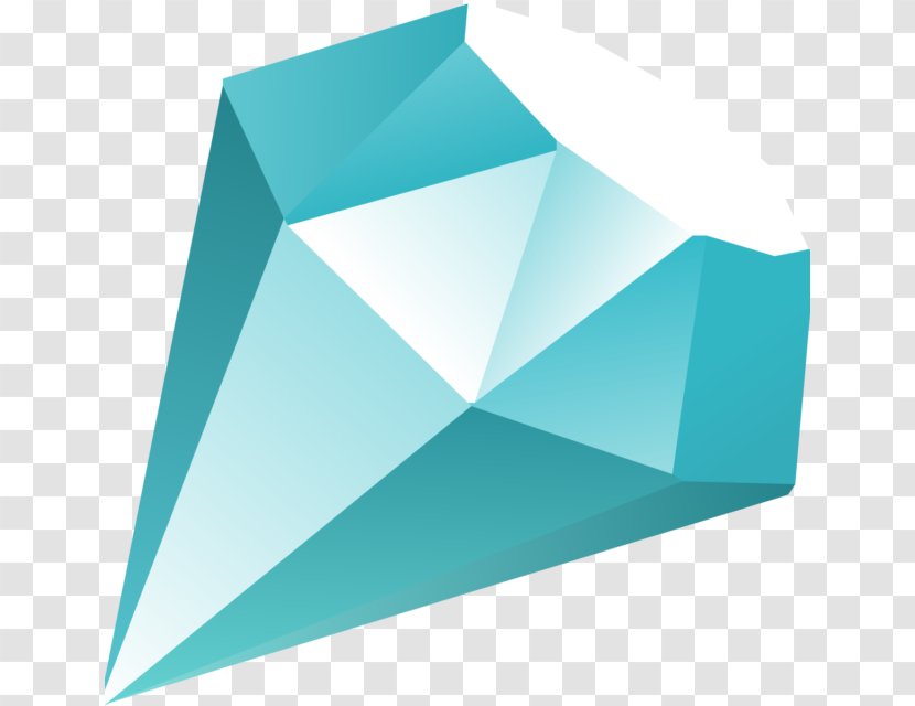 Diamond Image Triangle - Azure Transparent PNG