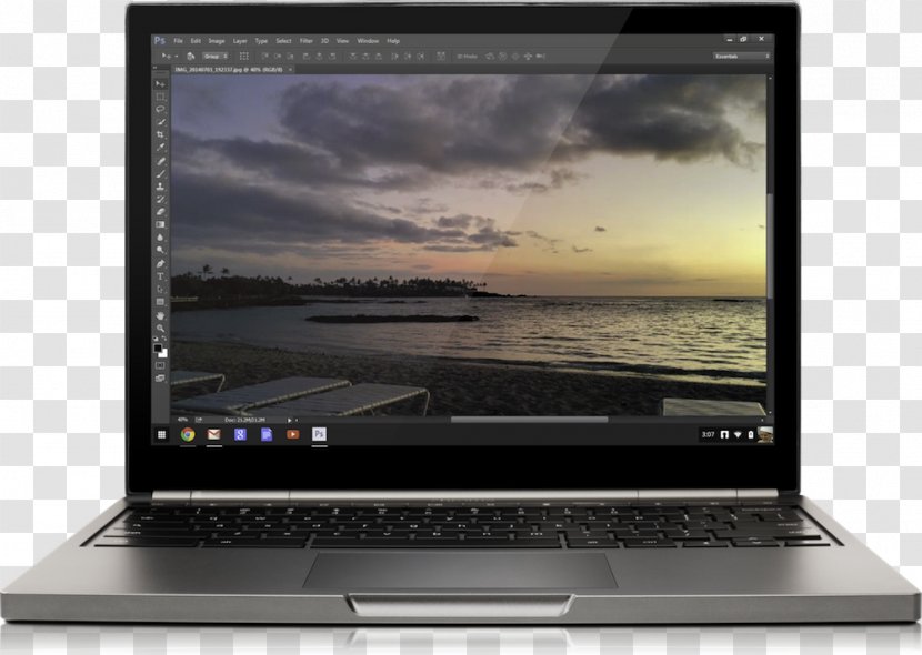 Laptop Chromebook Pixel Chrome OS Transparent PNG