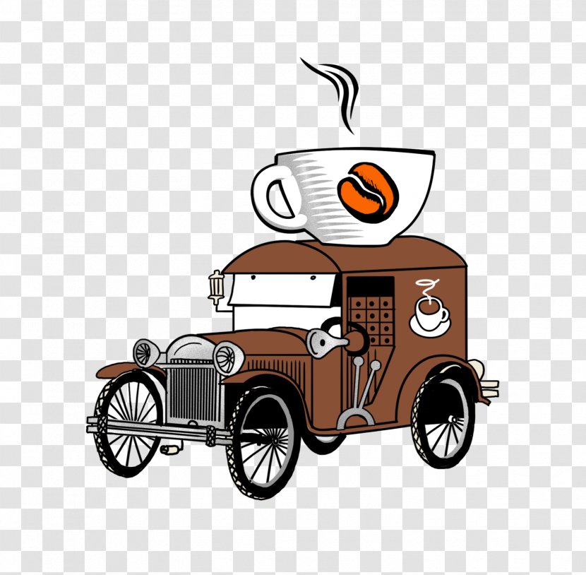 Coffee Cup Tea Cafe Car - Motor Vehicle - Time Transparent PNG