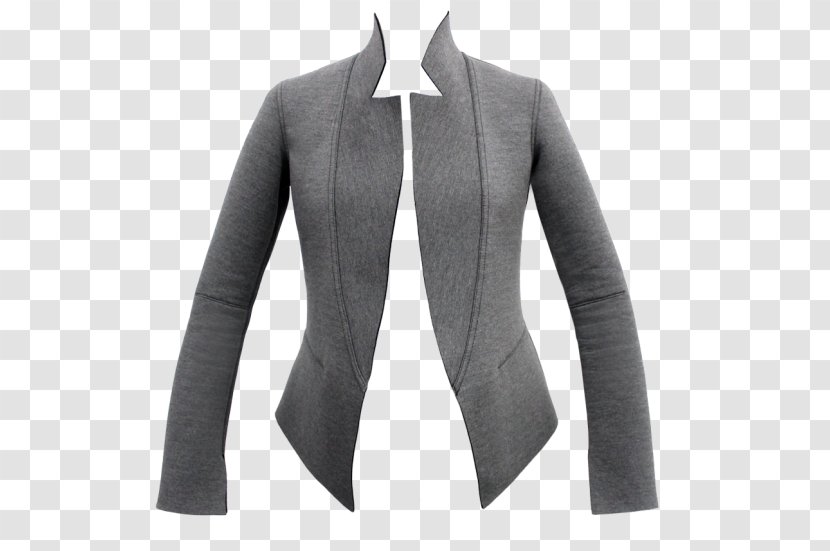 Blazer Jacket Grey YouTube Pearl - Button Transparent PNG