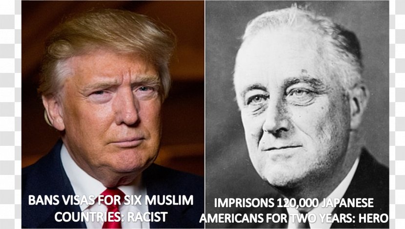 Donald Trump Franklin D. Roosevelt President Of The United States New Deal - Forehead Transparent PNG