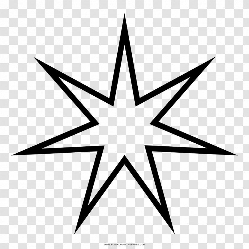 Star Heptagram Symbol Prism - Tree Transparent PNG