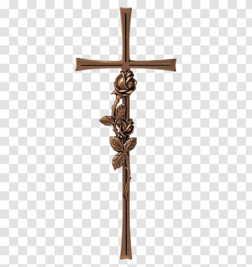 Christian Cross Bronze Monument Brass - Grave Transparent PNG