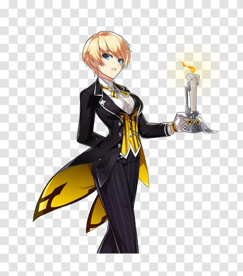 Elsword Elesis Grand Chase Butler Maid - Flower - Crossdressing Transparent PNG