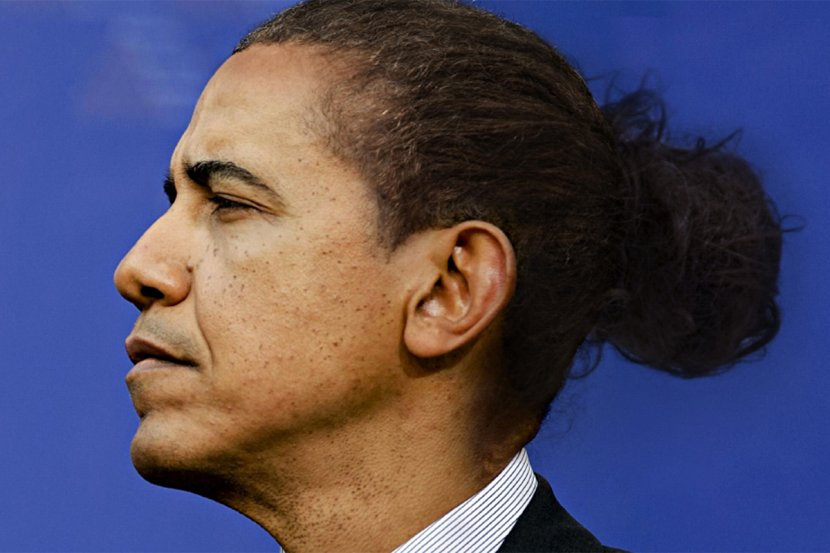 Barack Obama United States Bun Politician Hairstyle - Chin Transparent PNG