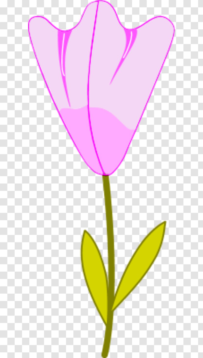 Flower Plant Stem Petal Pink Clip Art - Gorgeous Vector Transparent PNG