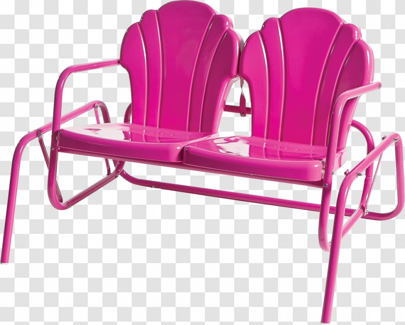 Table Glider Garden Furniture Patio Rocking Chairs - Couch - Raspberry Transparent PNG