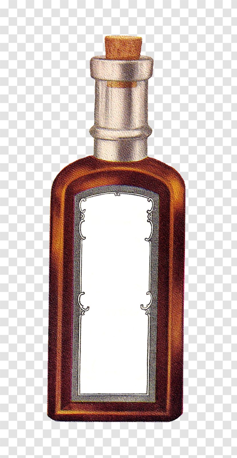 Fizzy Drinks Bottle Label Extract Clip Art - Vintage Transparent PNG