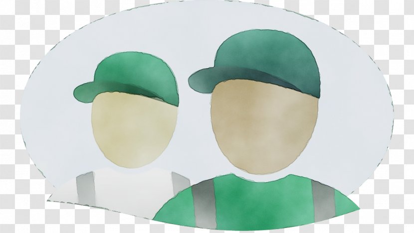 Green Headgear Cap Tableware - Watercolor Transparent PNG