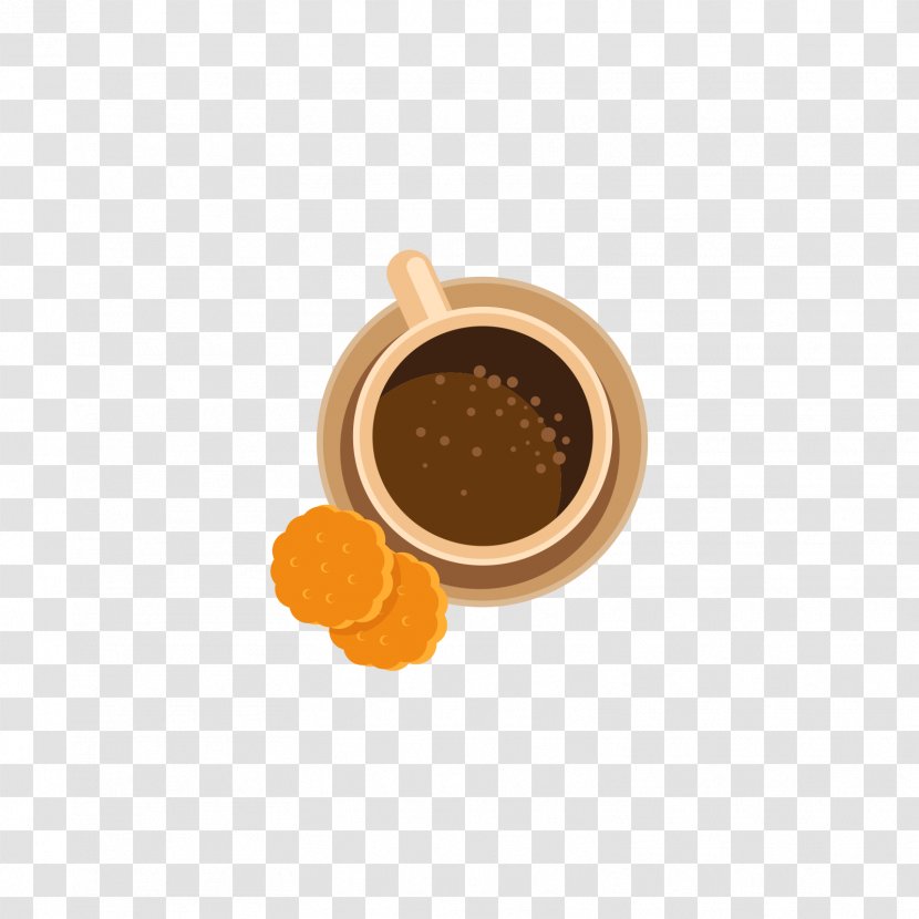 Coffee Cup Cafe Biscuit Cookie - Food - A Of And Yellow Transparent PNG