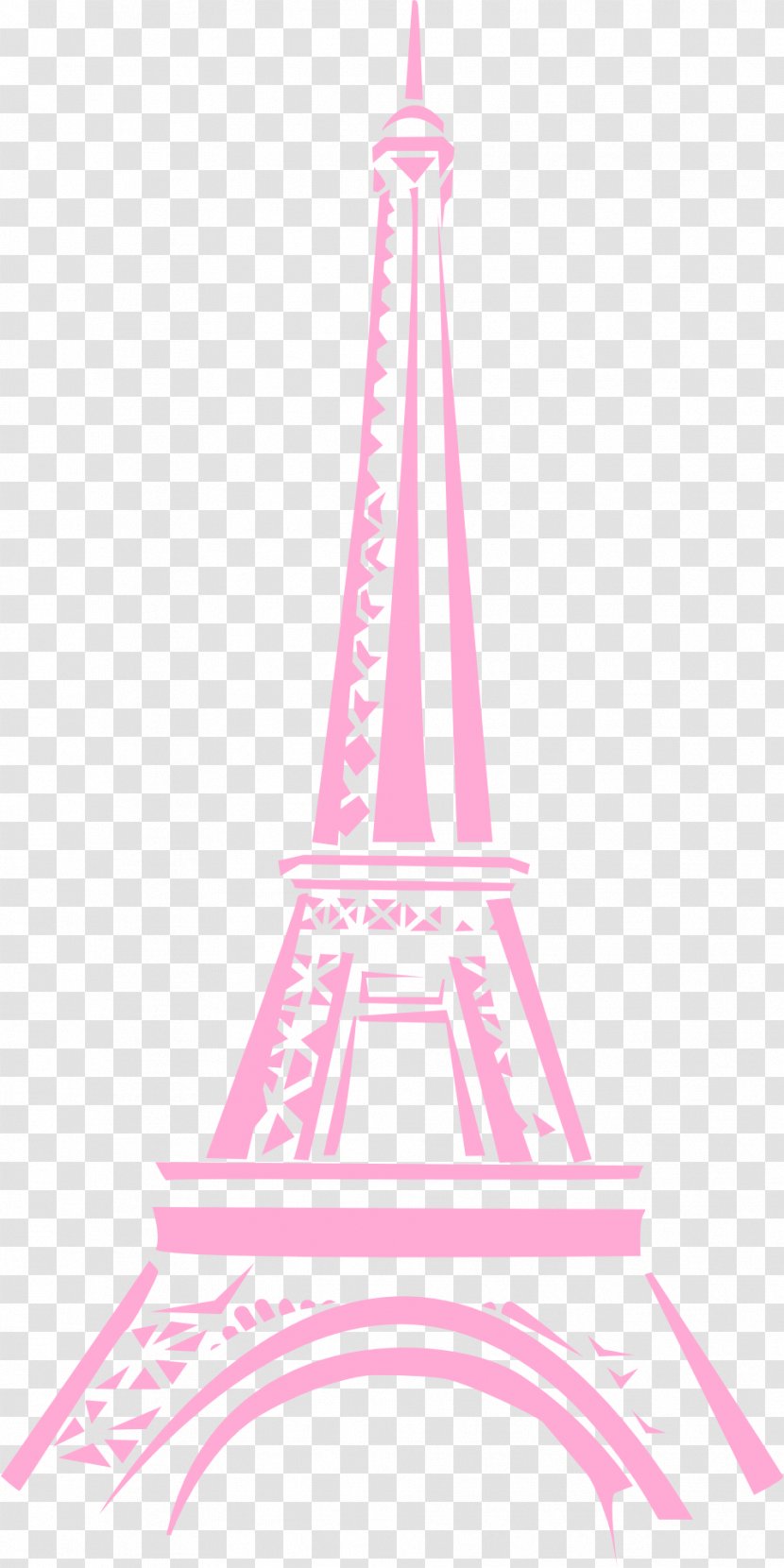 Eiffel Tower Clip Art - Pink Transparent PNG