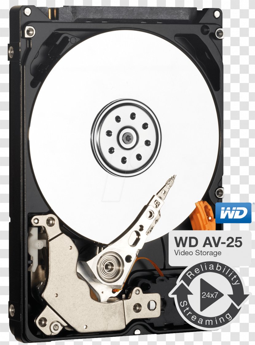 Laptop Hard Drives Serial ATA 2.5 Internal Drive 1 TB Western Digital AV-25 Bu - Electronic Device Transparent PNG