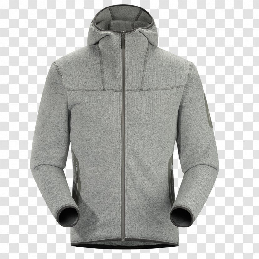 Hoodie Arc'teryx Jacket Clothing Polar Fleece - Sleeve - Men's Jackets Transparent PNG