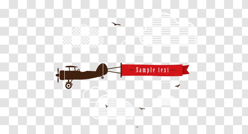 Airplane Banner - Advertising - Flea Vector Elements Transparent PNG