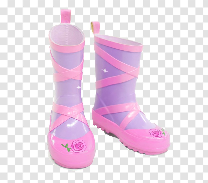 Wellington Boot Ballet Flat Raincoat Shoe - Pink Rain Boots Transparent PNG